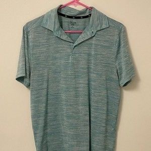 Zelos Flex Men's Shirt Size S Made in China greenish/white design